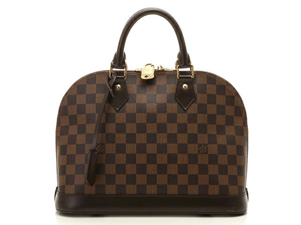 LOUIS VUITTON Alma Damier Handbag Brown